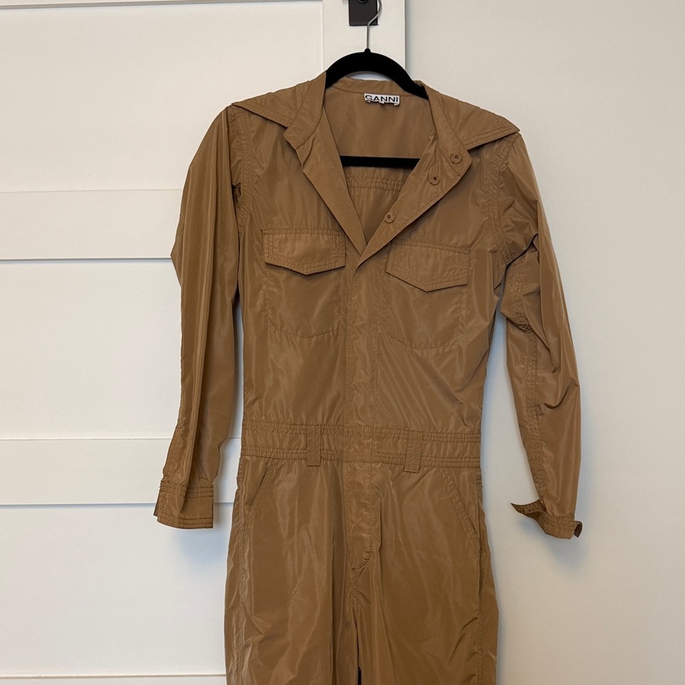 Ganni Brown Jumpsuit